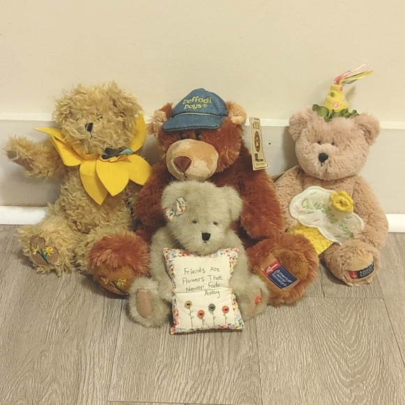 Boyds Bears Plush Stuffed Animal Lot Of 5 Various Years And Sizes Original Tags - Picture 15 of 15